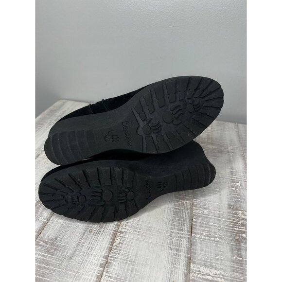 Bearpaw Womens Black Suede Ankle Boots With Side Zipper Size 10 - Picture 10 of 12